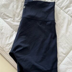 Lululemon Black High-Waisted Biker shorts